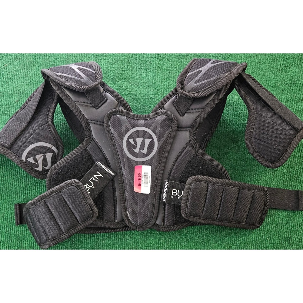 Warrior Burn Pro Shoulder Pads Lacrosse Youth XL Black BNXTTSP18BK YLG‎